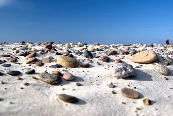 沙子里的石头 图库照片