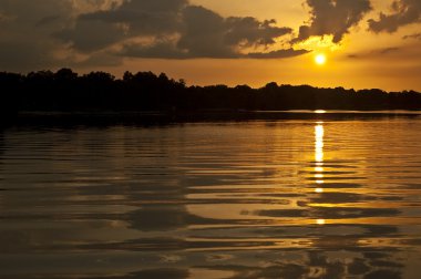 Tranquil Sunset on River