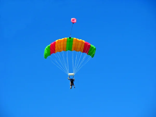 Tandem Parachuters — Fotografia de Stock