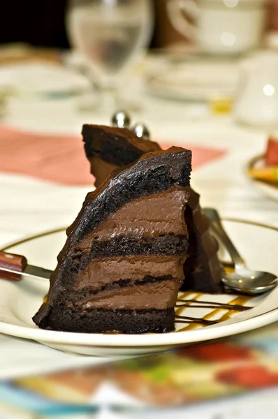 Csokoládé mousse torta Jogdíjmentes Stock Fotók