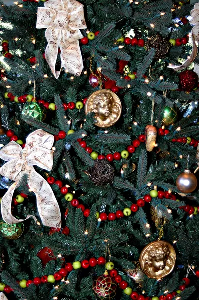 Karácsonyfa dekorációk Stock Kép