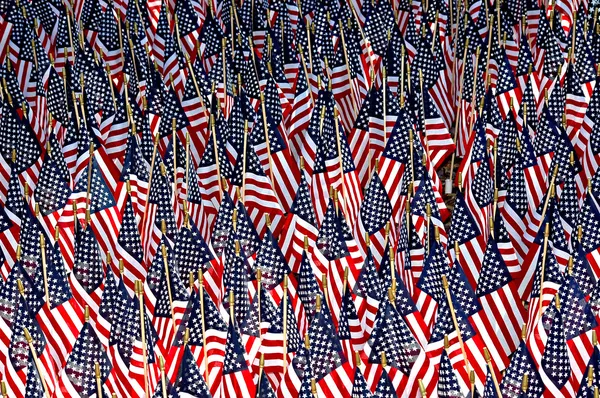 American flags background — Stock Photo, Image