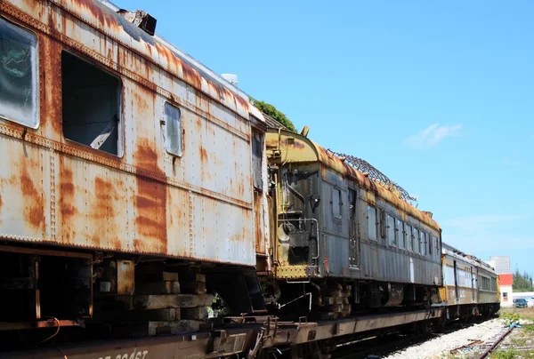 Antieke trein wagons — Stockfoto