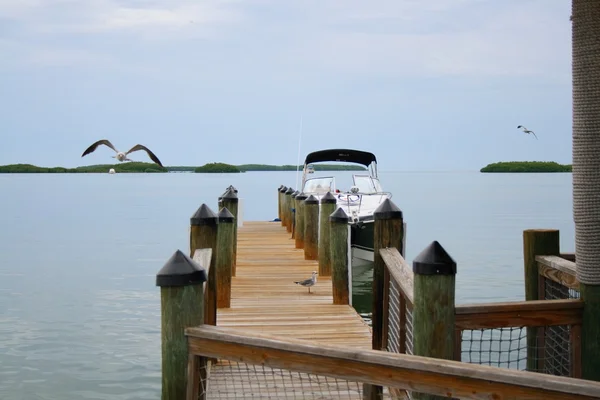Pier on the bay — Stock Photo, Image