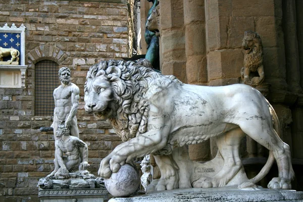 Lev z Florencie — Stock fotografie