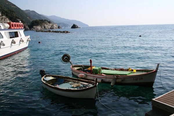 Fishing boats on the Legurian Sea — Stock Photo, Image