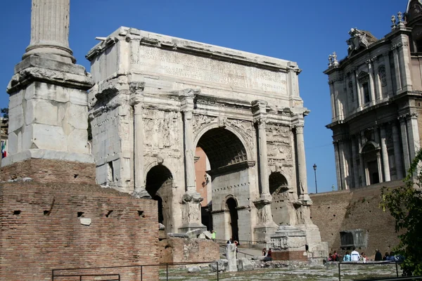 View of the Arch of Septimus Severus — Stock Photo, Image