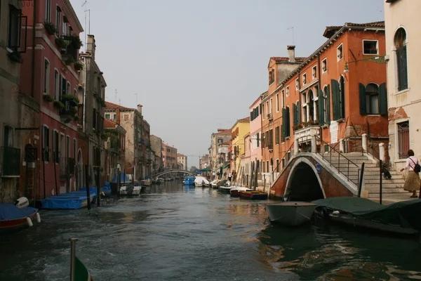 Kanaal in Venetië, Italië — Stockfoto