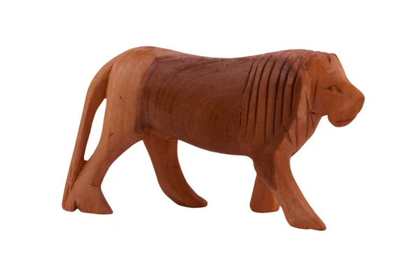 Wooden lion — Stock Photo, Image