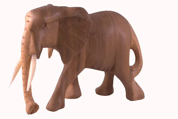 Wooden elephant — Stock Photo, Image