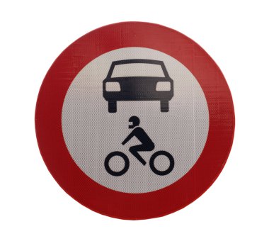 Hiçbir araba/motor trafficsign