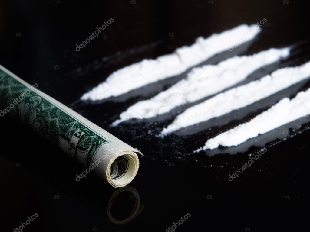 Cocaine and dollar