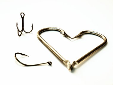 Fishing heart clipart