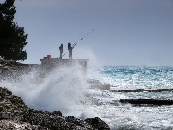 Риболовля буря — стокове фото