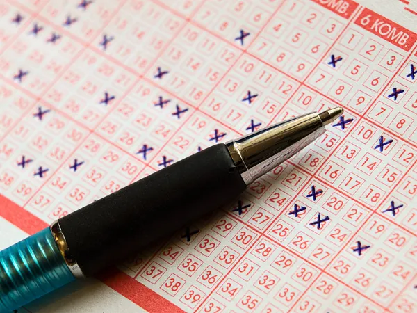Lotto and pen — Stock Photo, Image