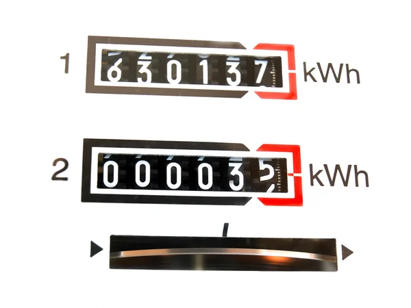 Licznik kWh — Zdjęcie stockowe