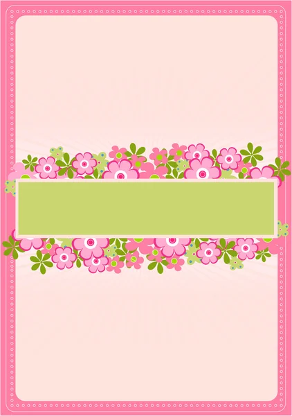 Flower card — Stock Vector
