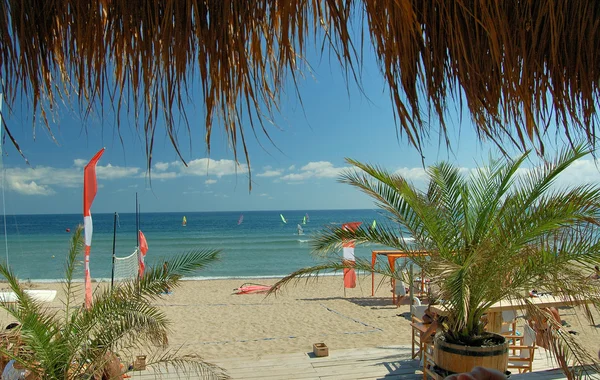 Playa exótica en unas vacaciones — Foto de Stock