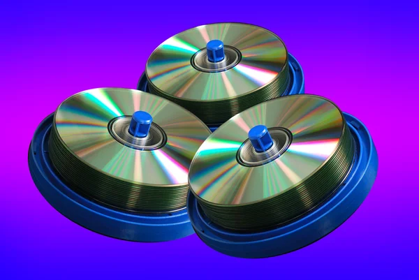 КД і DVD диск — стокове фото