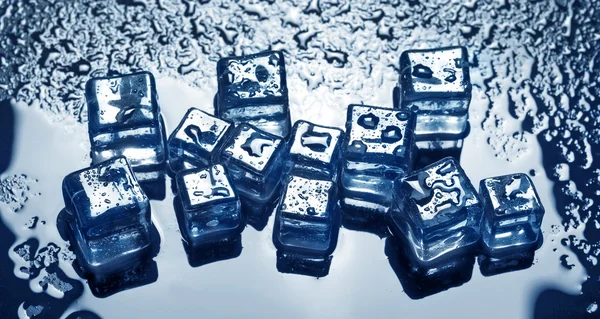 Ice cubes as a background — Stock Photo, Image