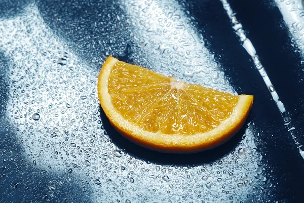 Fetta d'arancia. frutta fresca — Foto Stock