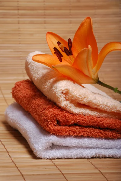 stock image Towels for spa