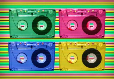 Aidio tape disco clipart