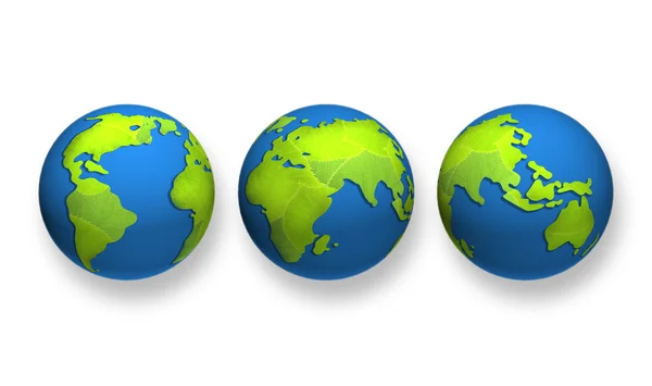 Världen av grön planet — Stockfoto