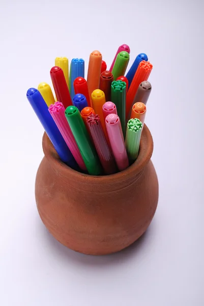 Colour soft-tip pen — Stock Photo, Image