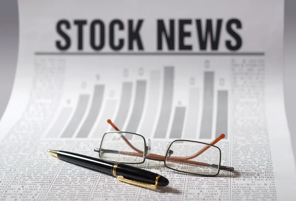 Notícias de ações — Fotografia de Stock