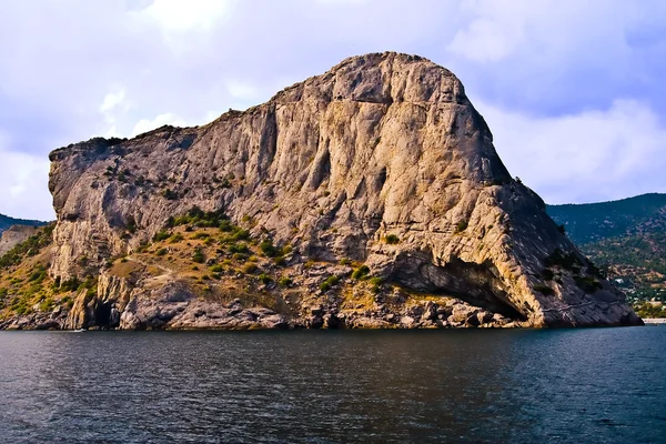 Crimean mountains from the sea — Stock Photo, Image