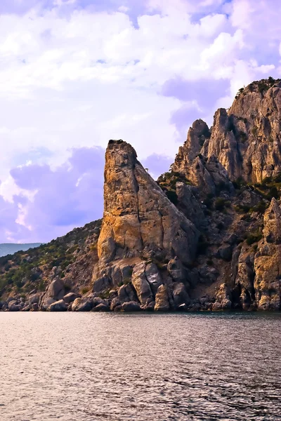Krymskie skały od morza — Zdjęcie stockowe