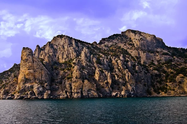 Crimean mountains from the sea — Stock Photo, Image
