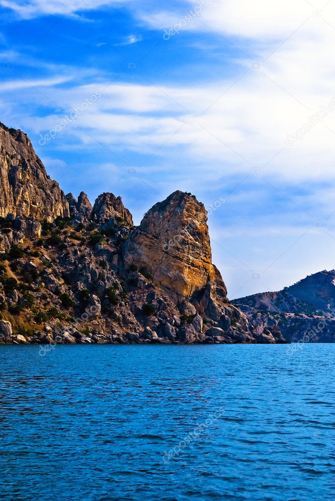 Crimean Rocks from the sea