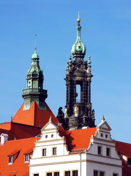 Towers in Dresden — Zdjęcie stockowe