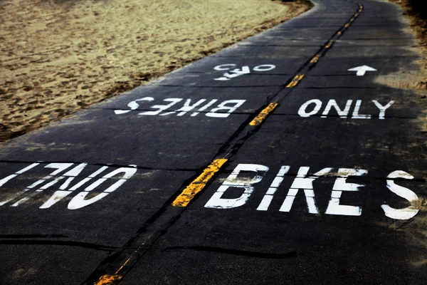 自行车路径 免版税图库图片