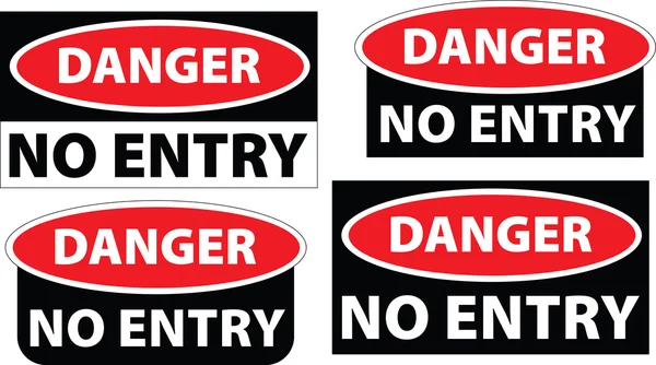 Danger - no entry — Stock Photo, Image