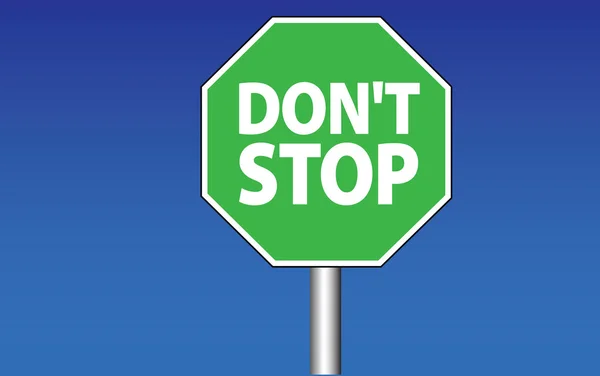 Dont stop — Stock Vector