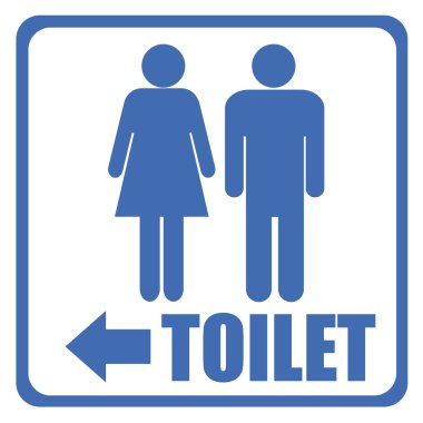 Toilet sign clipart