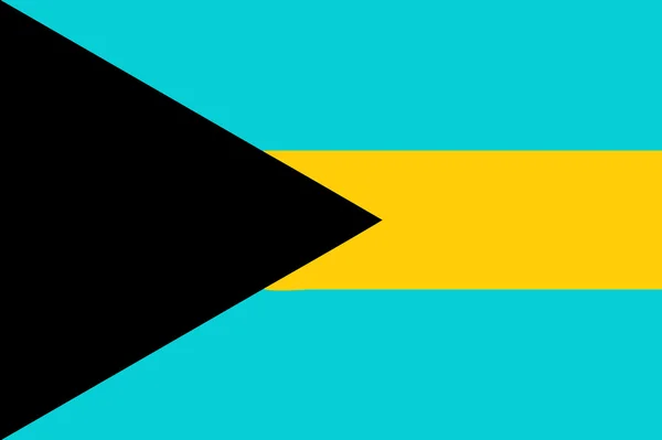 National flag of Bahamas — Stock Photo, Image