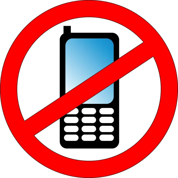 No phones — Stock Photo, Image