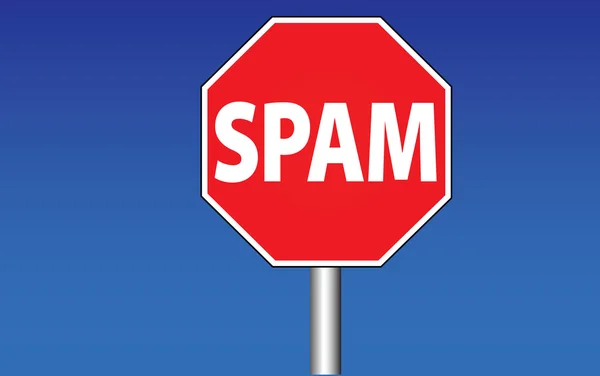 Spam stoppen — Stockfoto