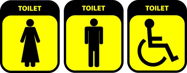 Туалетные знаки — стоковое фото