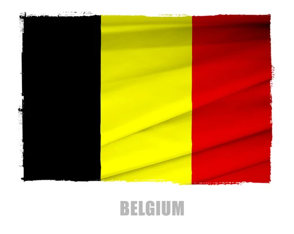 Belgium nemzeti lobogója — Stock Fotó