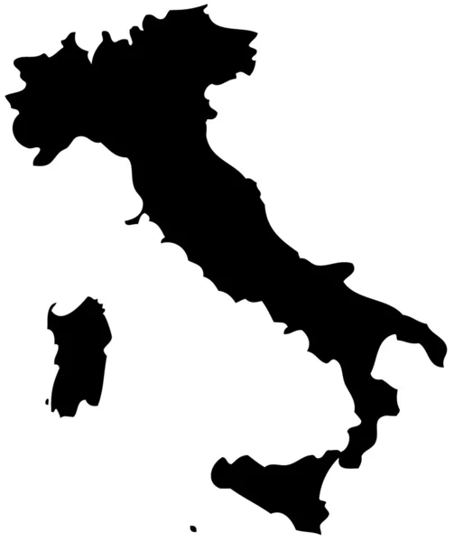 La mappa di Italia — Foto Stock