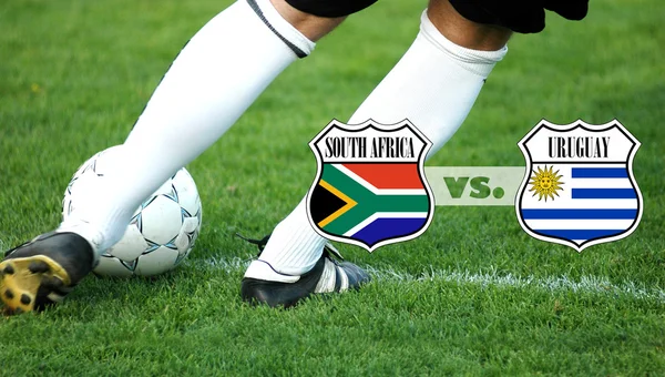 South Africa vs. Uruguay — Stock Photo, Image