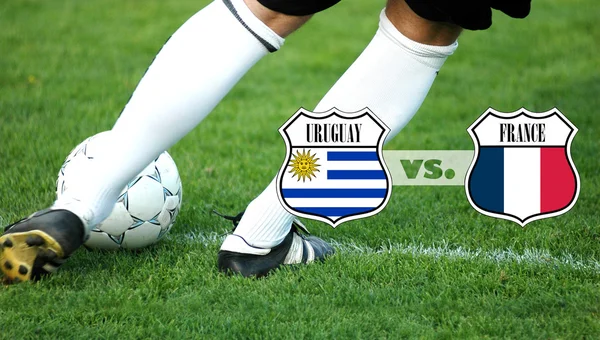 Uruguay vastaan Ranska — kuvapankkivalokuva