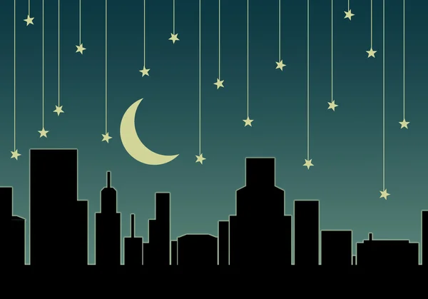 Nocna panorama — Zdjęcie stockowe
