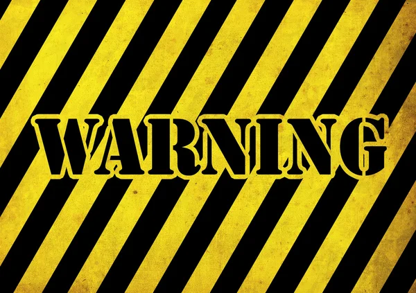 Warnung — Stockfoto