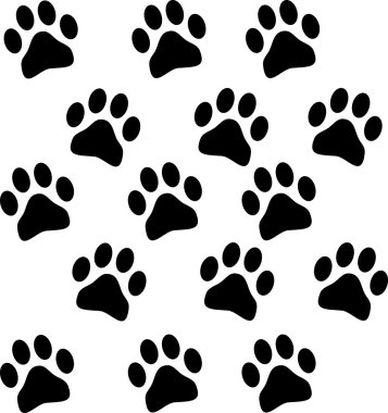 Paw prints clipart